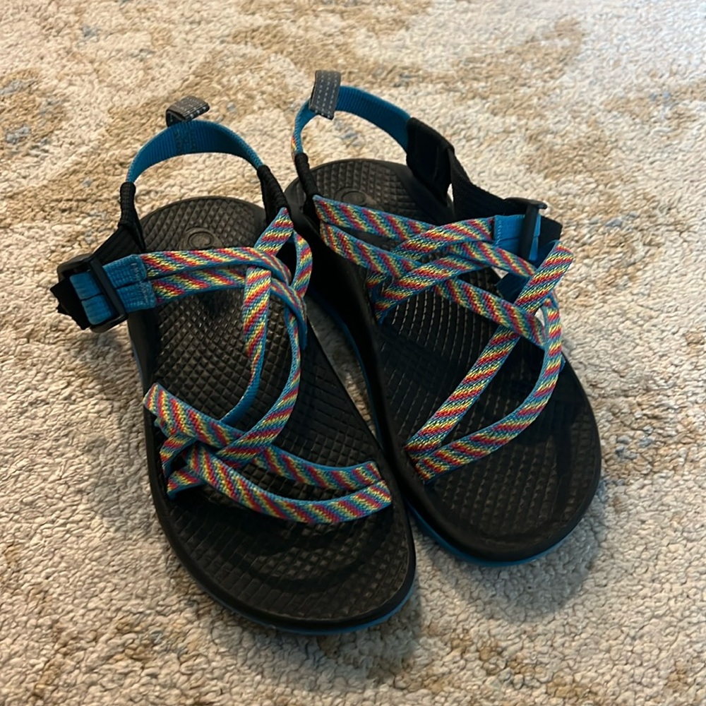 Girls multi color Chaco’s